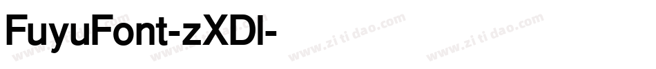 FuyuFont-zXDl字体转换