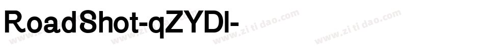 RoadShot-qZYDl字体转换