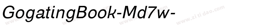 GogatingBook-Md7w字体转换