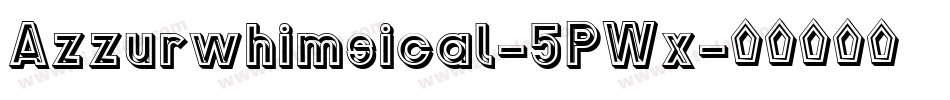 Azzurwhimsical-5PWx字体转换