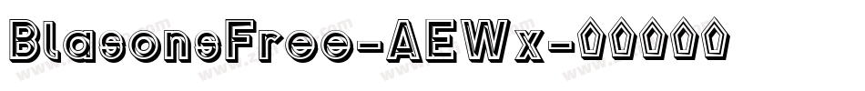 BlasonsFree-AEWx字体转换
