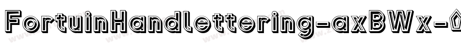 FortuinHandlettering-axBWx字体转换 FortuinHandlettering-axBWx字体转换