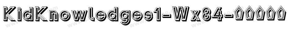 KidKnowledges1-Wx84字体转换