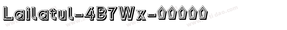 Lailatul-4B7Wx字体转换