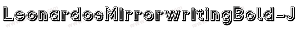 LeonardosMirrorwritingBold-JaWx字体转换