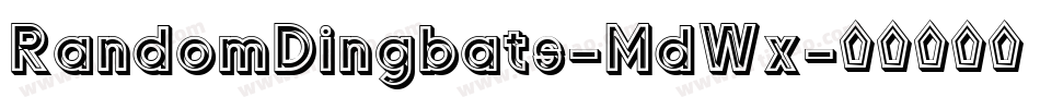 RandomDingbats-MdWx字体转换