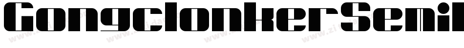 GongclonkerSemiboldRegular-j2yR字体转换