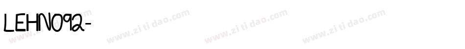 LEHN092字体转换
