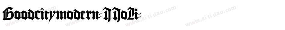 Goodcitymodern-JJoK字体转换