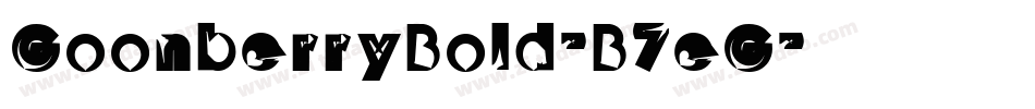 GoonberryBold-B7eG字体转换