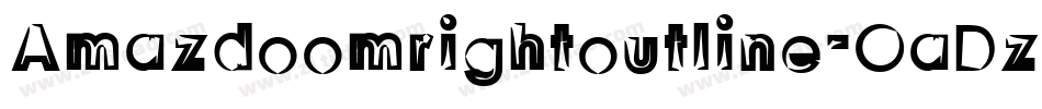 Amazdoomrightoutline-0aDz字体转换