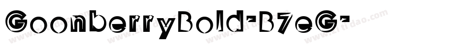 GoonberryBold-B7eG字体转换
