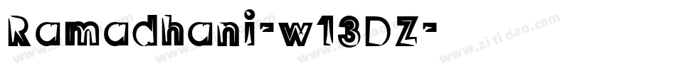 Ramadhani-w13DZ字体转换 Ramadhani-w13DZ字体转换