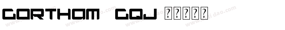 Gortham-xgqj字体转换