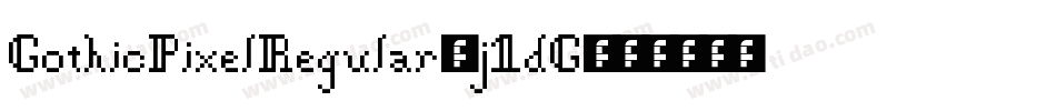 GothicPixelRegular-j1dG字体转换