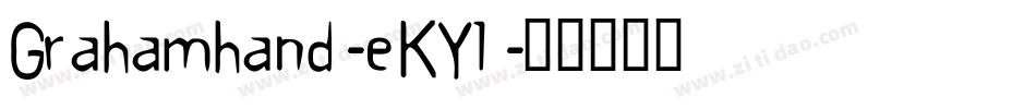 Grahamhand-eKYl字体转换