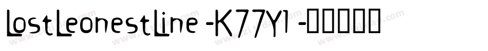 LostLeonestLine-K77Yl字体转换