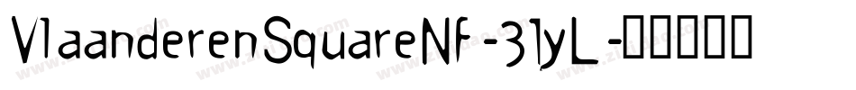 VlaanderenSquareNf-31yL字体转换