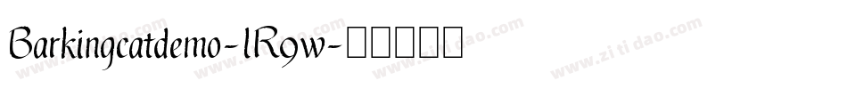 Barkingcatdemo-lR9w字体转换