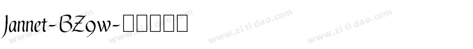 Jannet-BZ9w字体转换