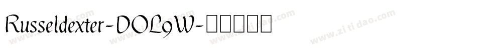 Russeldexter-DOL9W字体转换
