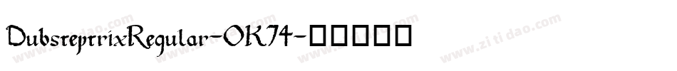 DubsteptrixRegular-OK74字体转换