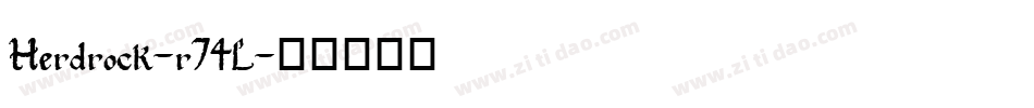 Herdrock-r74L字体转换