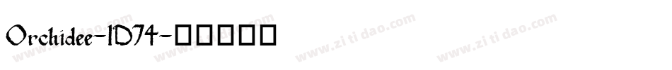 Orchidee-1D74字体转换