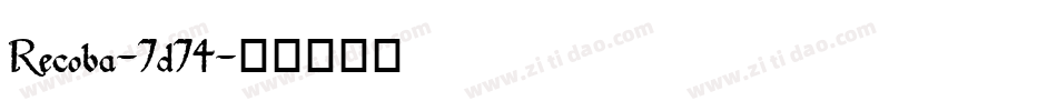 Recoba-7d74字体转换
