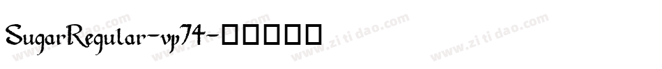 SugarRegular-vp74字体转换