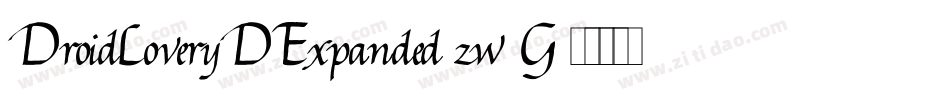 DroidLover3DExpanded-zw0G字体转换