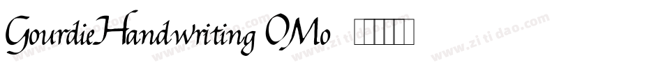GourdieHandwriting-OMo6字体转换