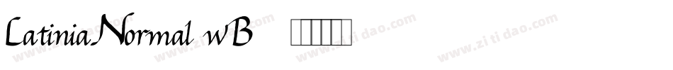 LatiniaNormal-wB59字体转换