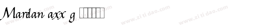 Marelan-axx0g字体转换