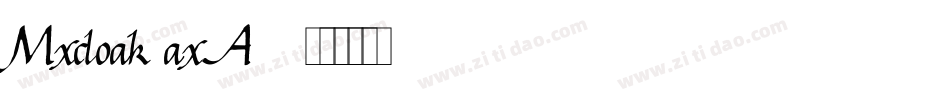 Mxcloak-axA59字体转换