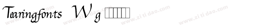 Tearingfonts-8W0g字体转换