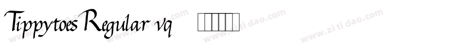 TippytoesRegular-vq59字体转换