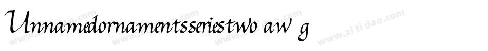 Unnamedornamentsseriestwo-aw0g字体转换