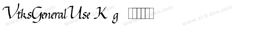VtksGeneralUse-K0g7字体转换