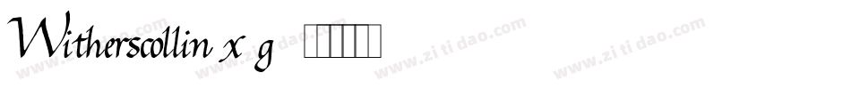 Witherscollin-x0g8字体转换