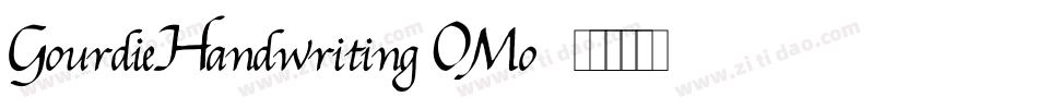 GourdieHandwriting-OMo6字体转换