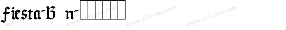 Fiesta-B8n字体转换