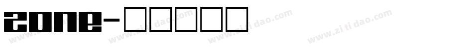 ZONE字体转换