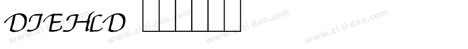 DIEHLD字体转换