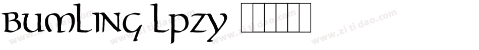 Bumling-lPZy字体转换 Bumling-lPZy字体转换