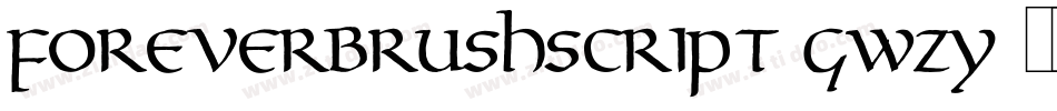 Foreverbrushscript-GwZy字体转换