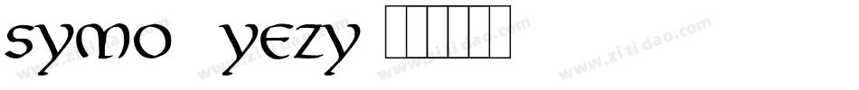 Symo-9YEZy字体转换