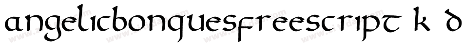 AngelicbonquesfreeScript-K7d5p字体转换