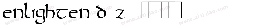 Enlighten-d3Z6字体转换