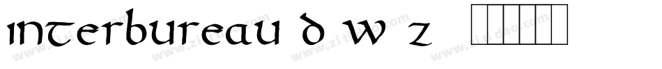 InterBureau3D-W3z9字体转换